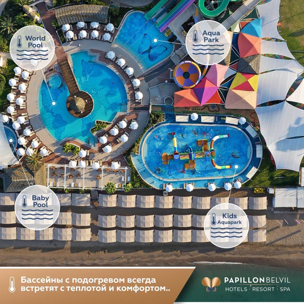 Papillon Belvil 5* подогрев бассейнов и аквапарка